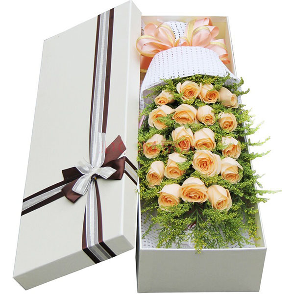 19朵香檳玫瑰B款
